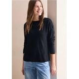 CECIL - Trui - Universeel Blauw - Dames - Lange Mouwen - Mesh