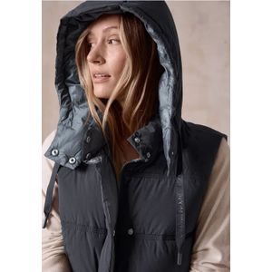 Cecil Dames Vest met capuchon in Blauw, Gr: XS