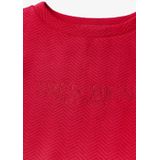 Cecil - Gestructureerd Shirt - Rood - Katoenmix - Lange Mouwen