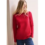 Cecil - Gestructureerd Shirt - Rood - Katoenmix - Lange Mouwen