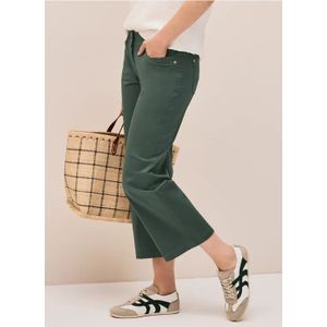 Cecil Dames 7/8 broek Wide Legs in Groen, Gr: 25