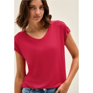 Cecil Dames Shirt met uitgesneden details in Rood, Gr: L