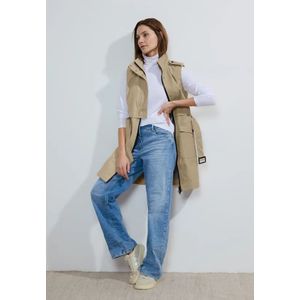 Cecil Dames Moderne trench-bodywarmer in Beige, Gr: L