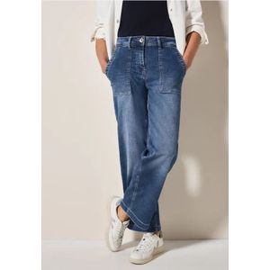 Cecil Dames Wide Legs Jeans in Blauw, Gr: 36