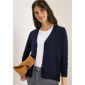 Cecil Dames V-hals vest in Blauw, Gr: L