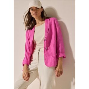Cecil Dames Linnen blazer in Pink, Gr: XS