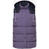 Cecil - Vest - Paars - Gewatteerd - Met Capuchon