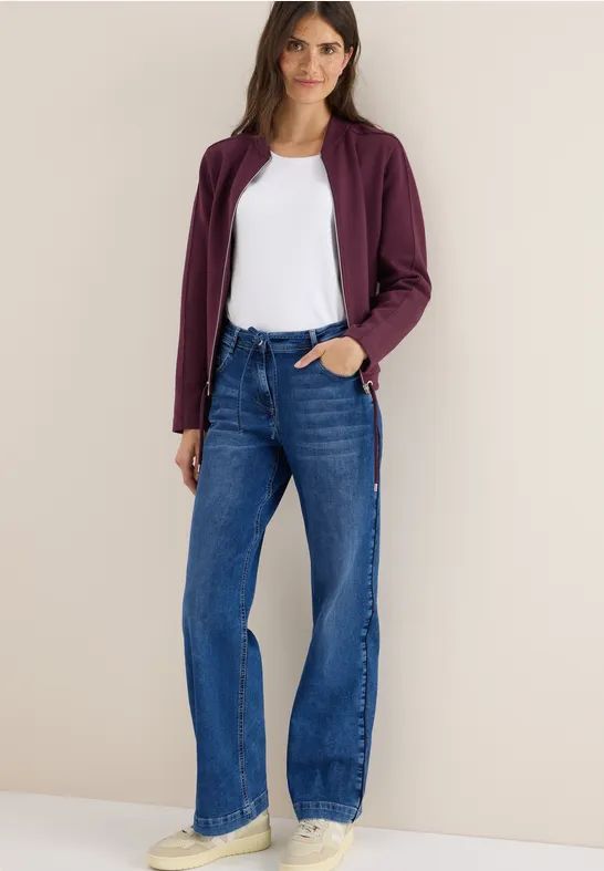 Cecil - Neele - Jeans - Blauw - Loose Fit - Wide Legs