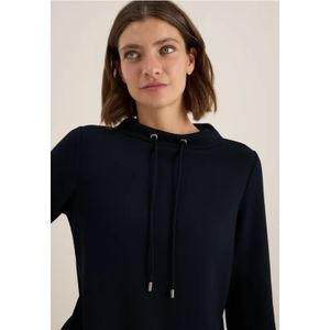 Cecil Dames Shirt met trechtervormige hals in Blauw, Gr: 3XL