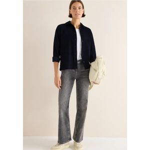 Cecil Dames Corduroy overhemd blouse in Blauw, Gr: XXL