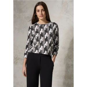 Cecil Dames Shirt met grafische print in Zwart, Gr: XXL