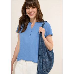 Cecil Dames Shirt in Blauw, Gr: XS