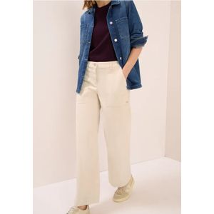 Cecil Dames Wide Legs corduroy broek in Beige, Gr: 27