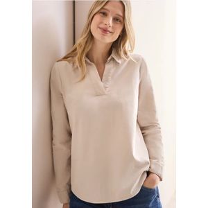 Cecil - Corduroy Blouse - Beige - Katoen