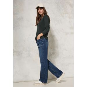 Cecil Dames Trui met V-hals in Groen, Gr: XS