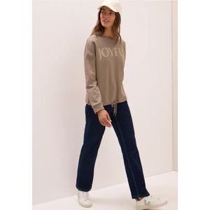 Cecil Dames Sweater met trekkoord in Bruin, Gr: S