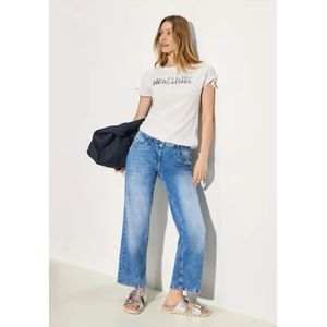 T-shirt - Ronde Hals - Jersey - Zwart - Met Sierstenen