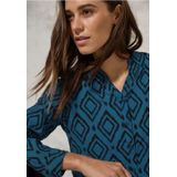 CECIL - Chemisier Long - Celestial Aqua Blue - Viscose Zacht