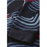 Cecil - B322770 - T-shirt - Universeel Blauw - Grafisch - Lange Mouwen