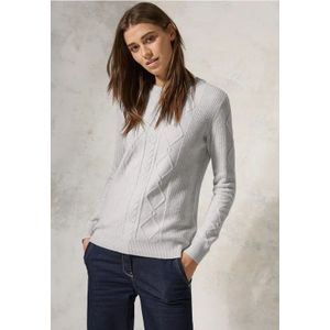 Cecil - Ronde Hals - Gebreide Trui - Katoenmix - Geribbelde Manchetten