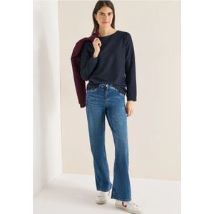 Cecil Dames Shirt met structuur in twee kleuren in Blauw, Gr: 3XL