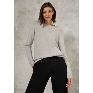 Cecil Dames TOS_Cosy Cable_Mix, Soft Silver Melange, M