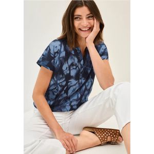 Cecil Dames Shirt in Blauw, Gr: S