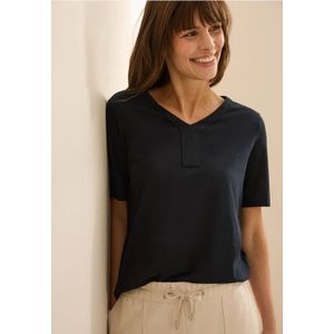 Cecil Dames Shirt in tuniek-look in Zwart, Gr: XS