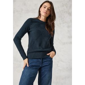 Cecil Dames Fijn gebreide trui in Blauw, Gr: XL