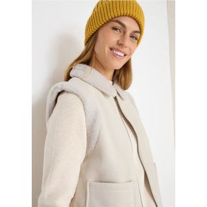 Cecil Dames Gilet van velours in Grijs, Gr: L