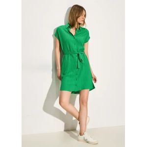 Cecil Dames Jurk met structuur in Groen, Gr: L