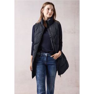 Cecil - Bodywarmer - Dark Navy Blue - 2 Ritszakken - 2-Wegritssluiting