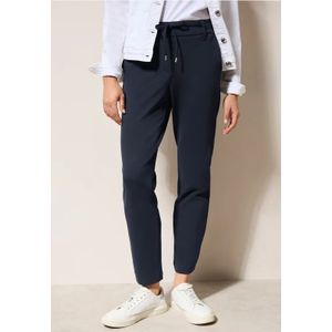 Harembroek - Universal Blue - Elastische Taille - Riemlussen - Steekzakken