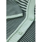 Vesten - Slate Khaki - V-hals - 3/4-mouwen - Gestreept Patroon