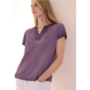 Cecil Dames Shirt met gewassen look in Pink, Gr: M