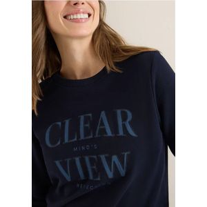 Cecil - Sweatshirt - Urban dark blue - Lange Mouwen - Ronde Hals