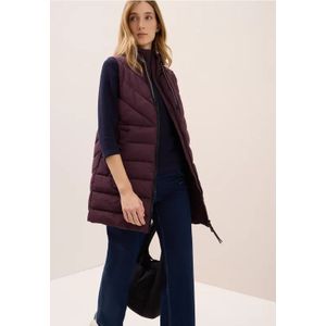 Cecil Dames Lang gewatteerd vest in Rood, Gr: 3XL