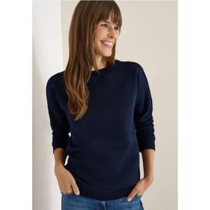 Cecil Dames Sweater met kabeldetail in Blauw, Gr: L