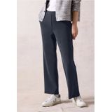Cecil - Damespantalon - Blauw - Los Model - Hoge Taille - Wijde Pijpen