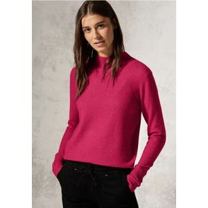 Barberry Red Mel - Hoodie - Opstaande Kraag - Zonder Sluiting
