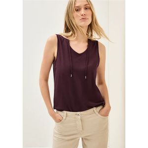 Cecil Dames V-hals top met linten in Rood, Gr: L