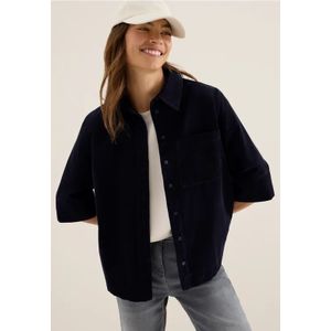 Cecil - Overhemdblouse - Urban dark blue - Met Borstzak