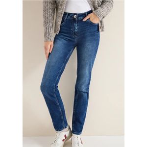 Cecil Dames Straight Legs jeans in Blauw, Gr: 25