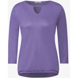 Cecil Dames Shirt met lange mouwen en uitsnijding in Paars, Gr: M