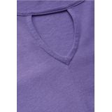 Cecil Dames Shirt met lange mouwen en uitsnijding in Paars, Gr: M