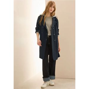 CECIL - B101210 - Trenchcoat - Donkerblauw - Met Capuchon