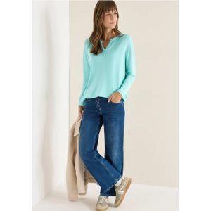 Cecil Dames Shirt in Blauw, Gr: L