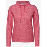 T-shirt - Granita Red - Met Structuur Diagonaal - XXL