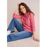 T-shirt - Granita Red - Met Structuur Diagonaal - XXL