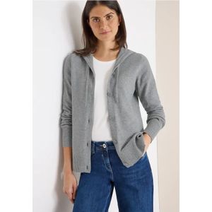 Cecil Dames Vest met capuchon in Grijs, Gr: M
